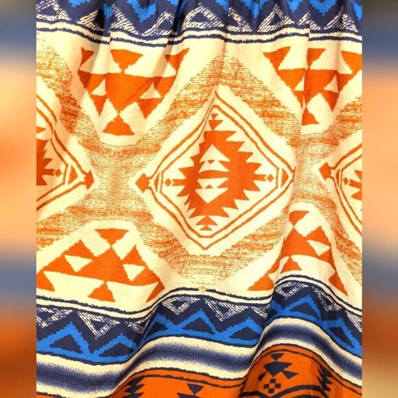 Y2K 00s Roxy S Aztec Print Sleeveless Mini Dress - Picture 3 of 5